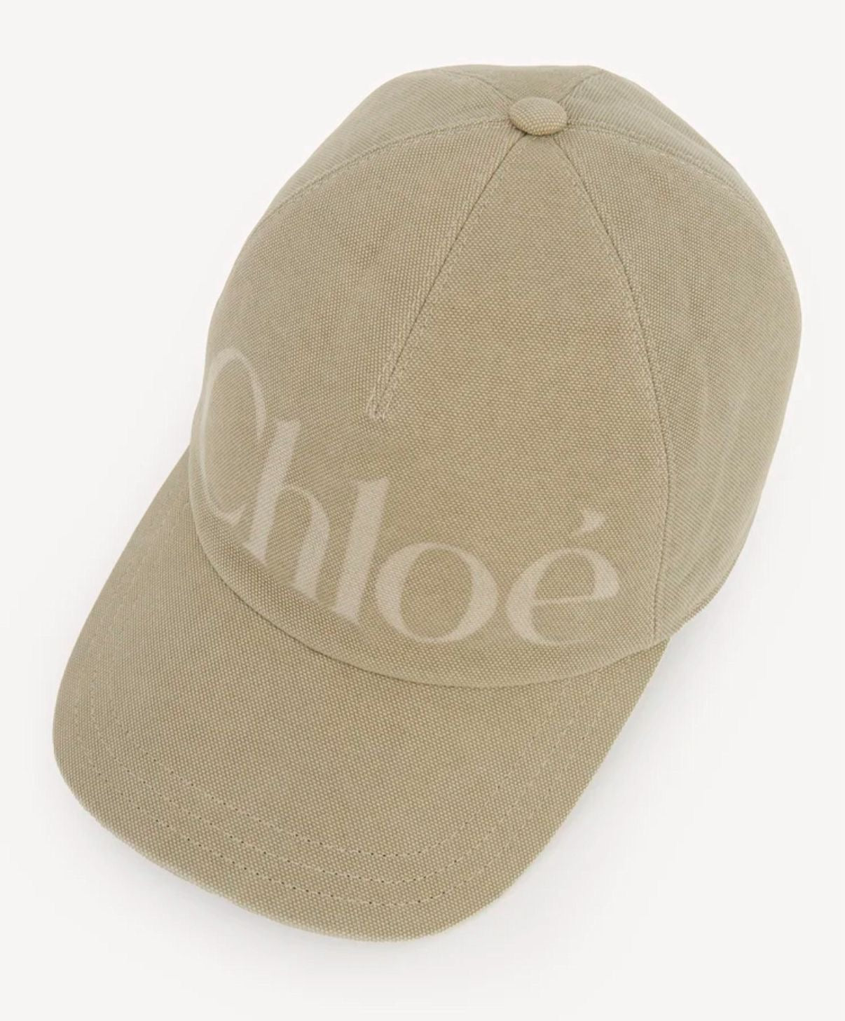 CHLOÉ ESSENTIALS CAP AUS GEWASCHENER BAUMWOLLE