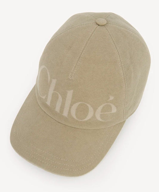 CHLOÉ ESSENTIALS CAP AUS GEWASCHENER BAUMWOLLE