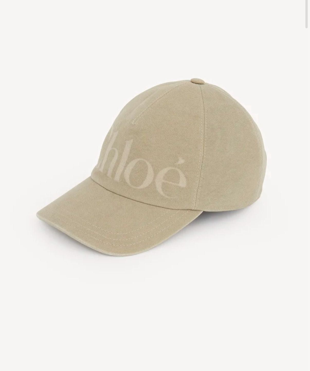 CHLOÉ ESSENTIALS CAP AUS GEWASCHENER BAUMWOLLE